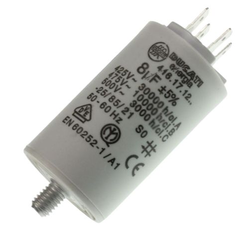 Condensateur 8MF 450V universel Sèche-linge (AS0030666 6531420 2I MARCHI AEG ARCTIC ARDO ARISTON HOTPOINT ARTHUR MARTIN ARTHUR MARTIN ELECTROLUX ASTERIE AYA BALAY BAUKNECHT BEKO BELLAVITA BLOMBERG BLU