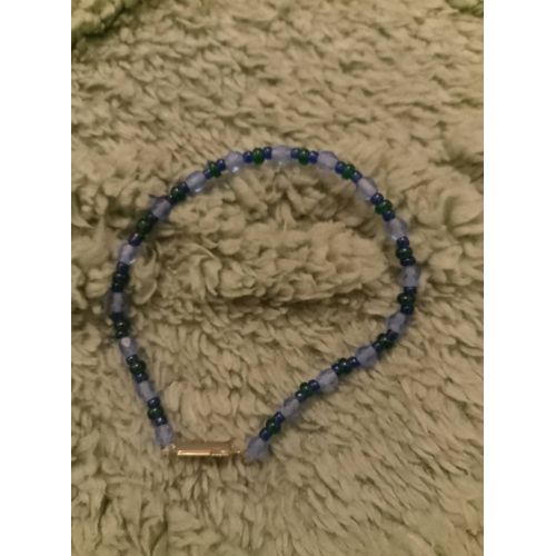 Bracelet En Perles Bleues Claires /Bleues.