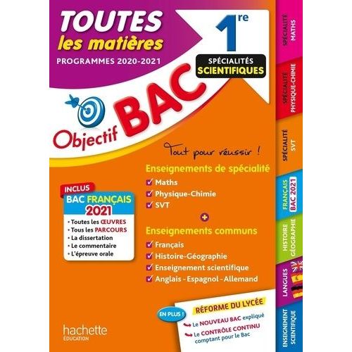 Toutes Les Matières 1re Spécialités Scientifiques