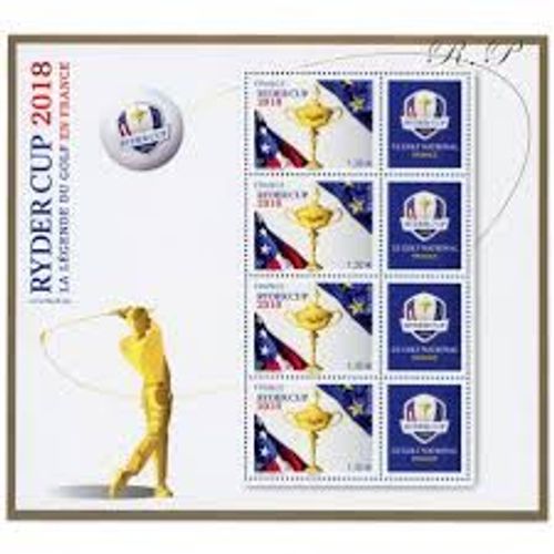 Sport : Golf Ryder Cup Bloc Feuillet 142 Année 2018 N° 5245 Yvert Et Tellier Luxe