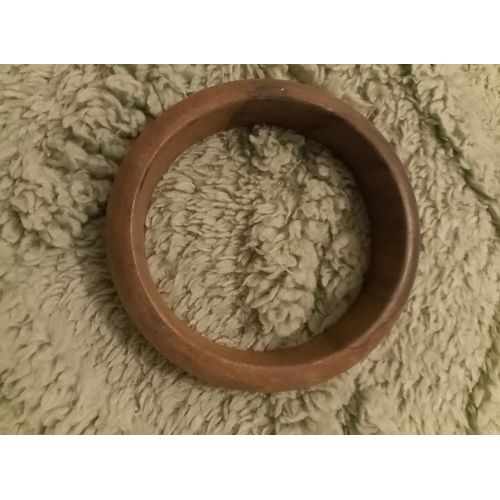 Bracelet En Bois Artisanal Vintage Années 70.