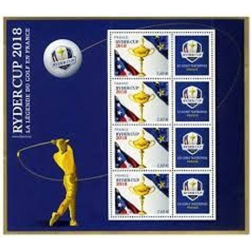 Sport : Golf Ryder Cup Bloc Feuillet 144 Année 2018 N° 5245 Yvert Et Tellier Luxe