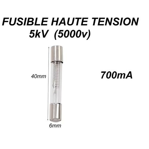 Fusible Sécurité Haute Tension 5kV 700mA Protégez Vos Appareils !