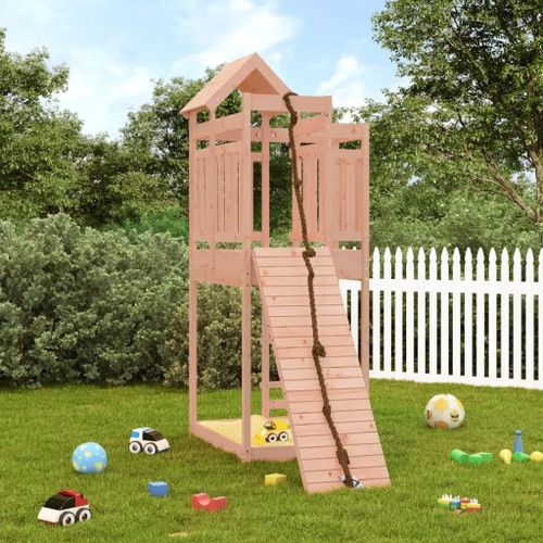 Maisonnette De Jeu Avec Mur D'escalade Bois Massif Douglas