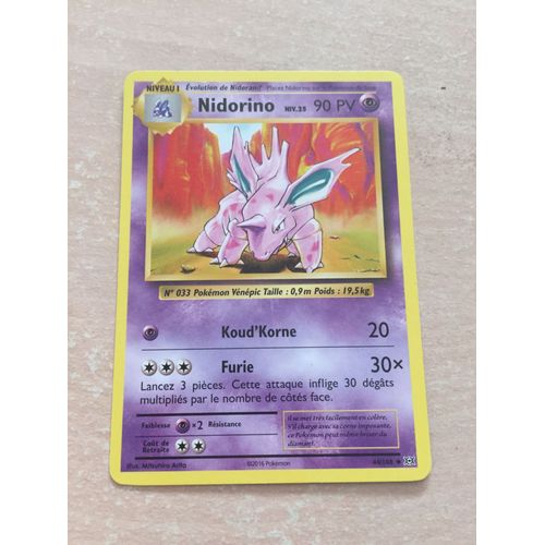 Jeu "Nidorino" 44/108