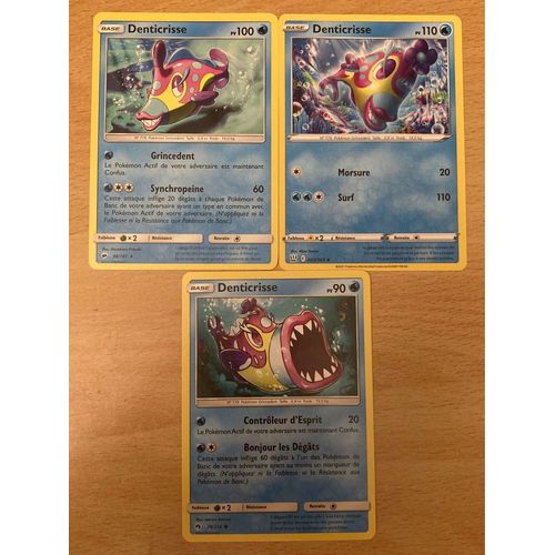 (3237) 3x Denticrisse (Pokemon) 