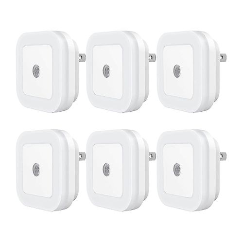 Pack De 6 Veilleuses Led Enfichables Avec Capteur Du Crépuscule À L¿Aube Pour Escaliers (Dp)