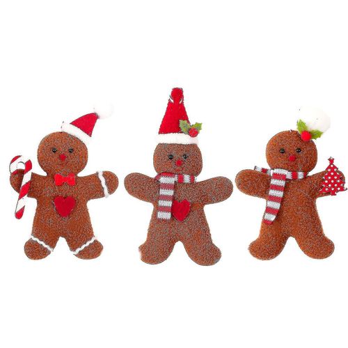Noël Décoration de Maison Bow Gingerbread Man (a, Style) 1pièces Bd