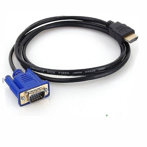 Hdmi To Vga Adaptateur Câble Vga Vers Hdmi Adaptateur D-sub Vers Hdmi Moniteur 15 Broches Adaptateur Vers Hdmi Mâle Vers Vga Mâle Cordon Transmetteur One Way Transmi
