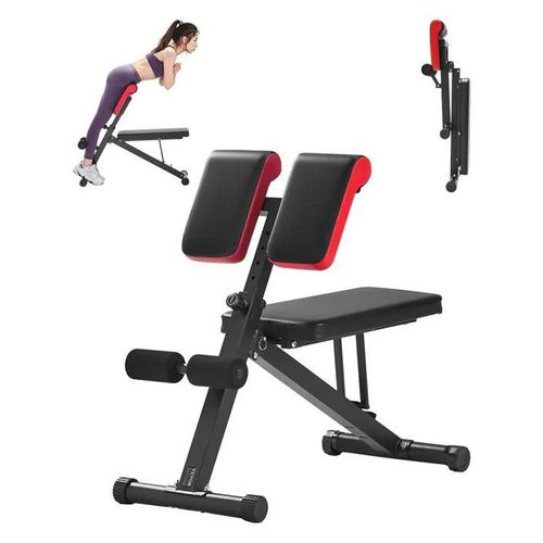 Banc De Musculation Multifonction-Vevor-Chaise Romaine-Pour Entraînement Complet Du Corps-Réglable Et Pliable-Capacité 150 Kg