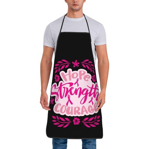 Tablier de sensibilisation au cancer du sein Imperméable à l¿eau à la maison Cuisine Cuisine Cuisson Jardinage Tablier Pour Femmes Hommes 6