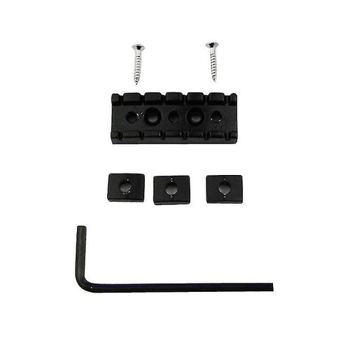 42mm Guitare Métal String Lock Lock Écrou De Verrouillage Pour Guitare Électrique Tremolo Double Lock System, Noir