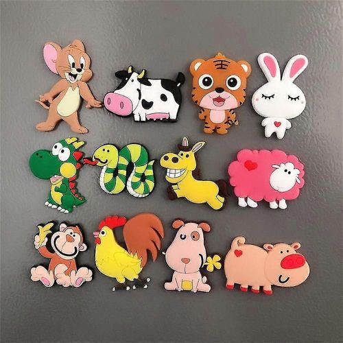 Aimants de véhicule pour réfrigérateur 12pcs voiture réfrigérateur aimants autocollants drôle réfrigérateur aimant forme mignon petit aimant minuscule pour la cuisine tableau blanc porte decora