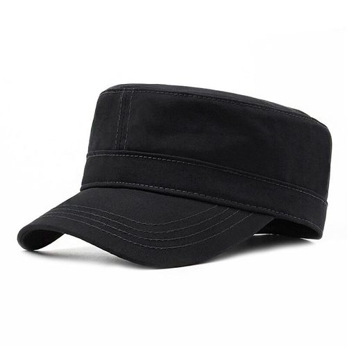 Chapeau Plat Entièrement Fermé Pour Hommes,Casquette Militaire Décontractée En Coton,Grande Taille,Capote Pour Hommes,Casquettes Ajustées 56-58cm 58-60cm 60-62cm