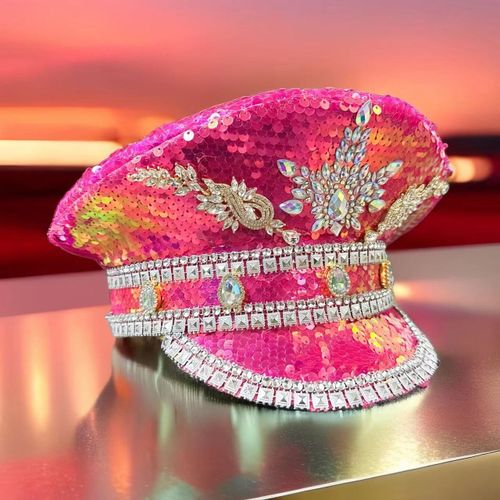 Casquette Militaire En Biscuits Pour Adulte,Chapeau De Capitaine De Festival De Luxe,Casquettes Steampunk Unisexes,Chapeau De Sergent Mucis,Mascara