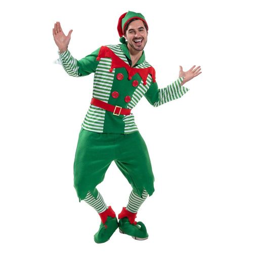 Costume De Noël Père Noël Pour Homme,Elfe Vert,Cosplay,Ixde Carnaval Familiale,Nouvel An,Robe De Barrage,Ensemble De Vêtements