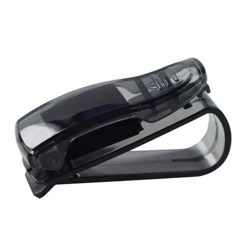 Étui à lunettes universel pour pare-soleil de voiture,boîte de lunettes de soleil,Clip porte-billet de carte,fixation de support,accessoires de voiture pour véhicules - Type A Black