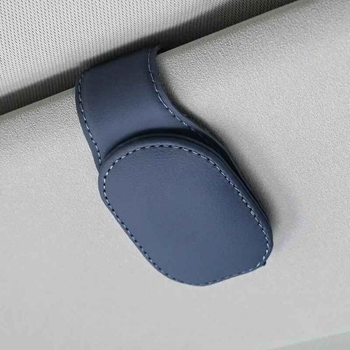 Étui à lunettes universel pour pare-soleil de voiture,boîte de lunettes de soleil,Clip porte-billet de carte,fixation de support,accessoires de voiture pour véhicules - Type B Blue