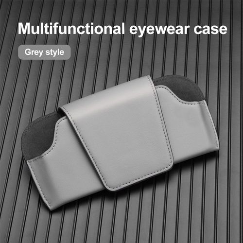 Étui à lunettes de soleil pour moteurs généraux,pare-soleil de voiture,cadre de lunettes de soleil,Clip de rangement,accessoires de rangement multifonctionnels pour voiture - Type grey