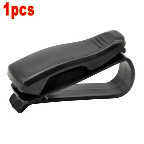Étui à lunettes de voiture universel,pare-soleil de voiture,porte-lunettes,Clip pour carte,porte-billet,accessoires d'intérieur automobile - Type Black #B