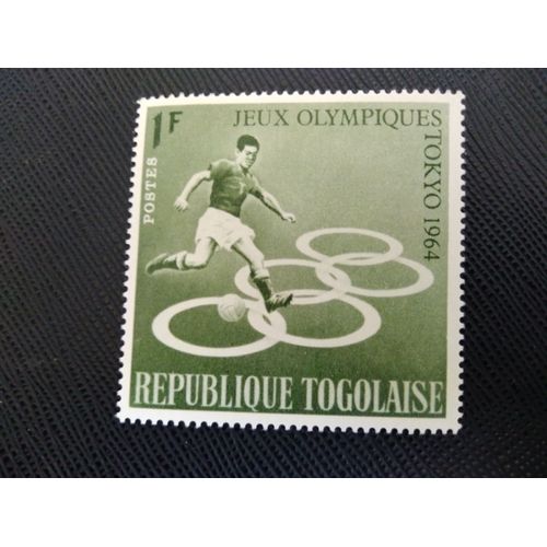Timbre Togo Yt 425 Jeux Olympiques D’Été - Tokyo - Football 1964 (060309 )*