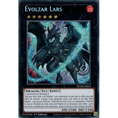 Yu Gi Oh ! Évolzar Lars ( Dune-Fr43 ) Secret Rare En Français