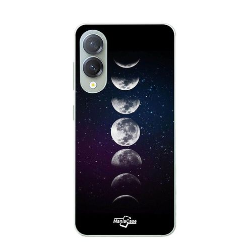 Coque Pour Samsung Galaxy S25 Edge Lune Phase Nuit Etoile