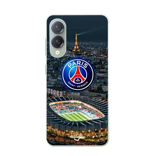Coque Pour Samsung Galaxy S25 Edge Psg Logo Stade Nuit Tour Eiffel