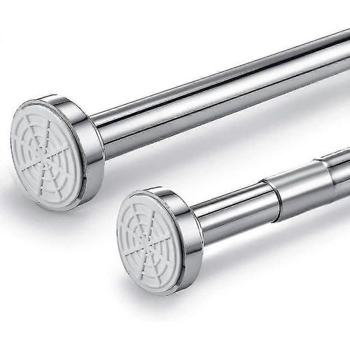 Tige télescopique en acier inoxydable 40 cm-60 cm tringle de rideau de douche extensible sans perçage tige de serrage réglable en tournant Tenir en toute sécurité comme un Showe