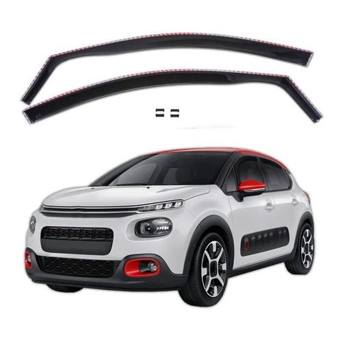 Scoutt | Gp Deflecteurs D'air Déflecteurs De Fenêtre Latérale Pour Citroen Citroen C3 Mk3 5p Depuis 2017