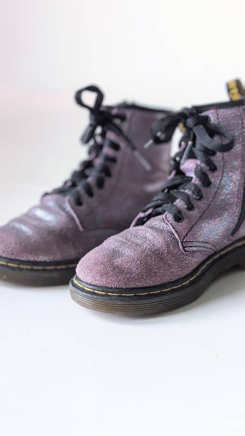 Bottines Doc Martens fille mauve violet Pointure 30 EUR Rakuten