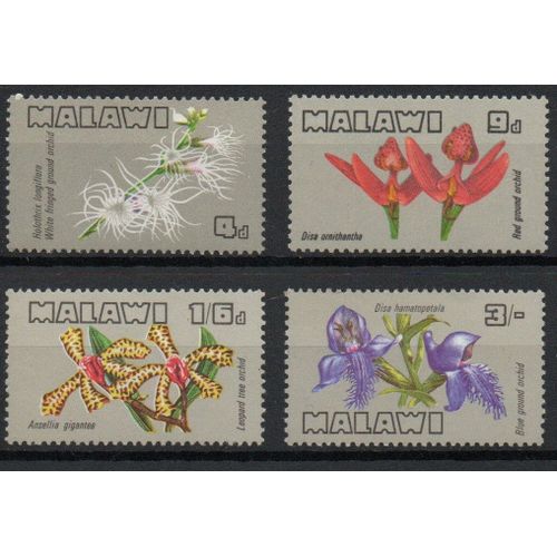 Malawi Timbres Fleurs