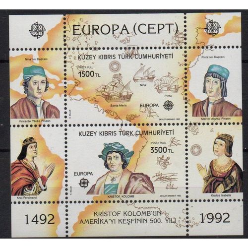 Chypre Turque Timbre Europa 1992
