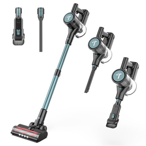 Teendow P11 Pro Aspirateur sans fil, aspiration puissante de 126 000 Pa, autonomie de 30 min, batterie de 2 200 mAh, capacité de 450 ml, fonctionnement silencieux ¿ 75 dB