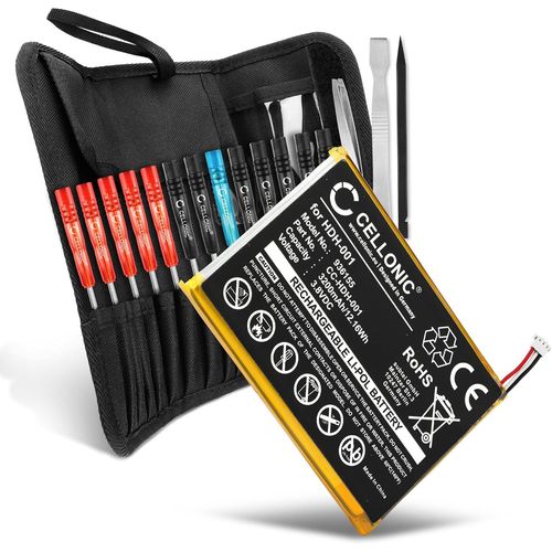 Batterie Remplacement Hdh-001, Hdh-002,Hdh-003, Hdh-A-Bphat-C0 3200mah Pour Nintendo Switch Lite + Kit D'outils Accu Rechange Pour Gamer, Manette, Console