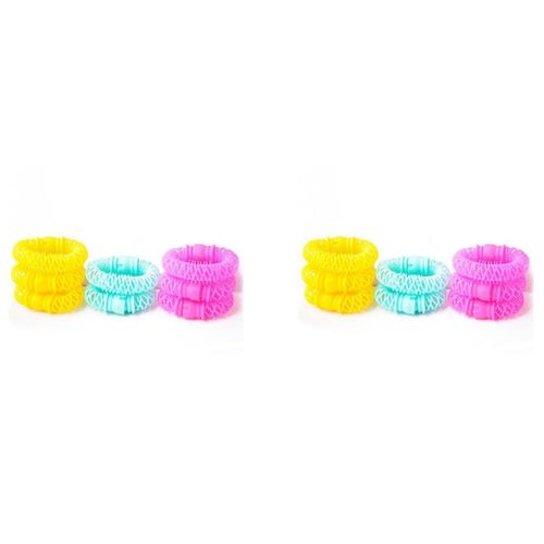 Frisoir Des Cheveux Magique ? la Mode de 16Pcs Rouleau ? Cheveux Cr¿ºPel¿¿s Spiral Donut Cheveux Cr¿ºPel¿¿s Outil