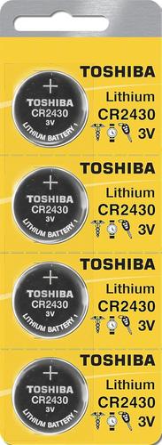 CR2430 Lot de 4 piles bouton au lithium 3 V