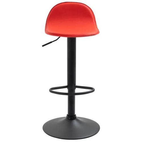 Tabouret De Bar Design Lana V2 Similicuir Rouge/Noir