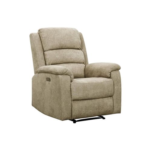 Fauteuil Relax Électrique En Tissu Beige Nevers