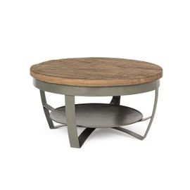 Table Basse Ronde En Bois Et Métal - Costale