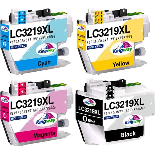 LC3219XL Cartouche d'encre Compatible pour Brother LC3219 LC 3217 avec Brother MFC-J5335DW J5330DW J6930DW J5730DW J6530DW J5930DW J6935DW (Noir Cyan Magenta Jaune)