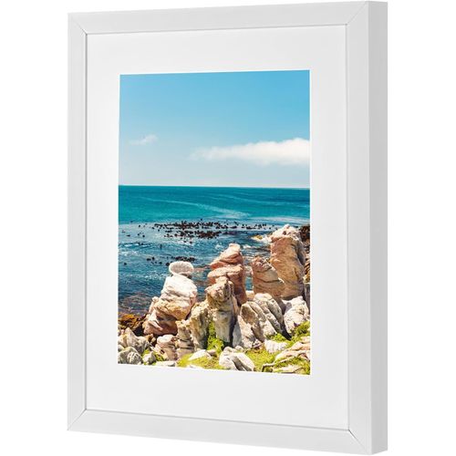 Cadre Photo Blanc 24x30 cm et 30x24 cm pour Exposition Convient au A4 Cadre pour Photo 24x30 cm Affiche ou Poster à Exposer Cadre Photo Essentiel Blanc