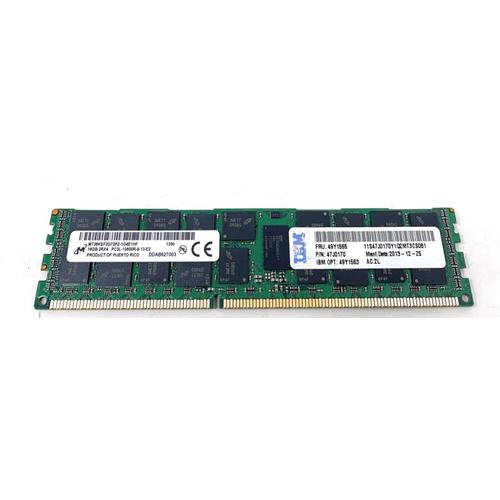 IBM RAM 16GB 2RX4 DDR3 PC3L-10600R-9-13-E2/1333MHz / IBM 49Y1565 Mémoire Serveur