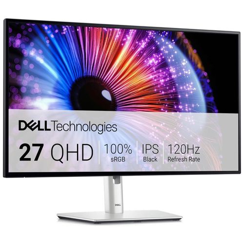 Dell UltraSharp U2724DE - Écran LED - 27" - 2560 x 1440 QHD @ 120 Hz - IPS - 350 cd/m² - 2000:1 - 5 ms - Thunderbolt 4, HDMI, DisplayPort - noir - avec Garantie de 3 ans Advanced Exchange Basic...