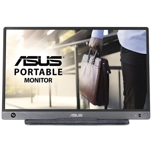 ASUS ZenScreen MB16AH - Écran LED - 15.6" - portable - 1920 x 1080 Full HD (1080p) - IPS - 250 cd/m² - 5 ms - Micro HDMI, USB-C - haut-parleurs - gris foncé