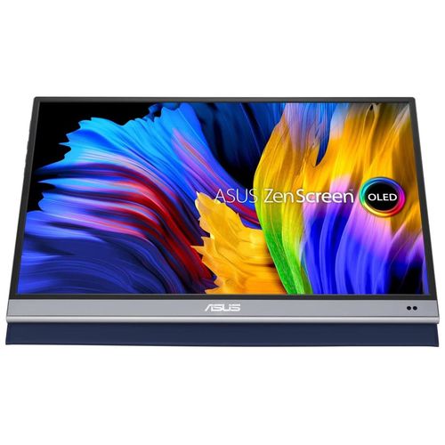 ASUS ZenScreen OLED MQ16AH - Moniteur OLED - 15.6" - portable - 1920 x 1080 Full HD (1080p) - 400 cd/m² - 100000000:1 - HDR10 - Mini HDMI, 2xUSB-C - gris