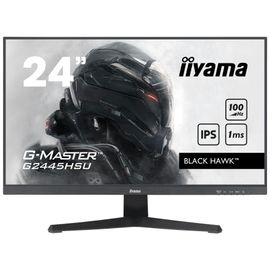 iiyama G-MASTER Black Hawk G2445HSU-B2 - Écran LED - 24" (23.8" visualisable) - 1920 x 1080 Full HD (1080p) @ 100 Hz - IPS - 300 cd/m² - 1300:1 - 1 ms - HDMI, DisplayPort - haut-parleurs - noir...