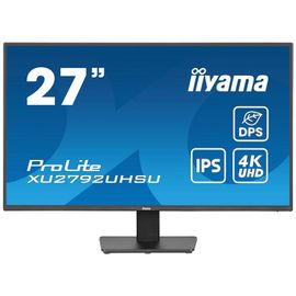iiyama ProLite XU2792UHSU-B6 - Écran LED - 27" - 3840 x 2160 4K @ 60 Hz - IPS - 350 cd/m² - 1300:1 - 4 ms - HDMI, DisplayPort, USB-C - haut-parleurs - noir mat