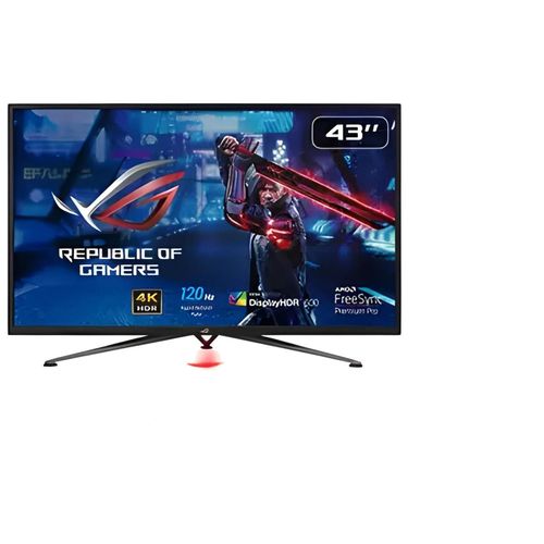 ASUS ROG Strix XG438QR - Écran LED - jeux - 43" - 3840 x 2160 4K @ 120 Hz - VA - 450 cd/m² - 4000:1 - DisplayHDR 600 - 4 ms - 3xHDMI, DisplayPort - haut-parleurs - noir
