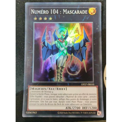 Yu Gi Oh Op27 Fr010 Numero 104 Mascarade Super Rare